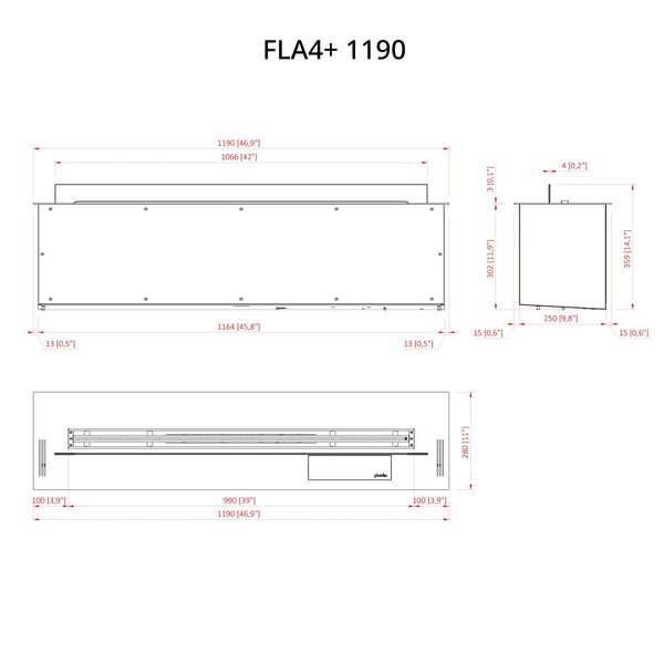 FLA4+ 1190 - Bruciatore a bioetanolo automatico