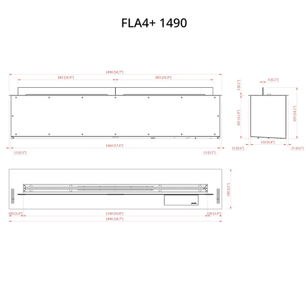 FLA4+ 1490 - Bruciatore a bioetanolo automatico