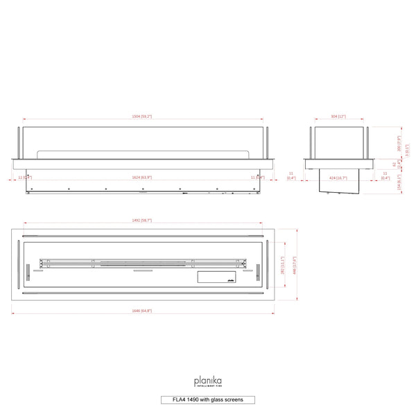 Bruciatore FLA4/FLA4+ 1990 con base da incasso