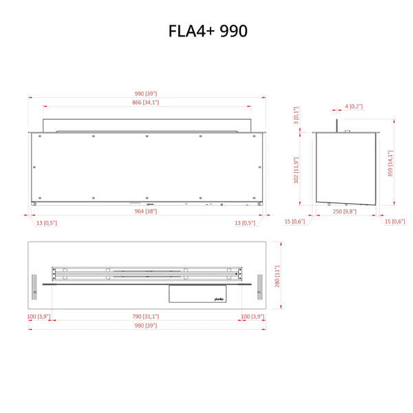 FLA4+ 990 - Bruciatore a bioetanolo automatico