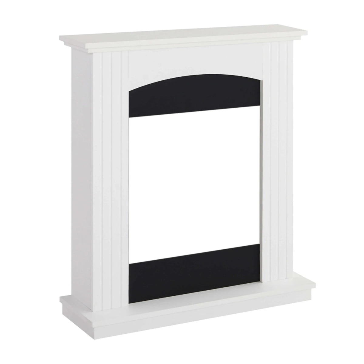White ArtiFlame Collins fireplace mantel frame only, MDF surround