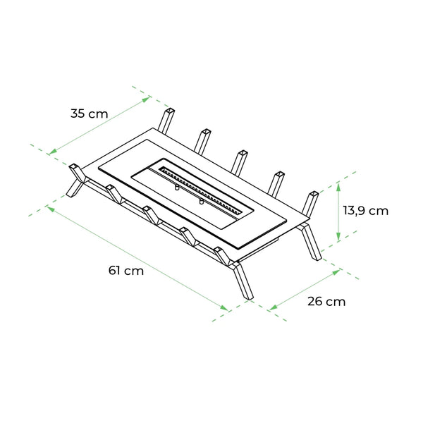 Grate L - Inserto Freestanding 60 cm