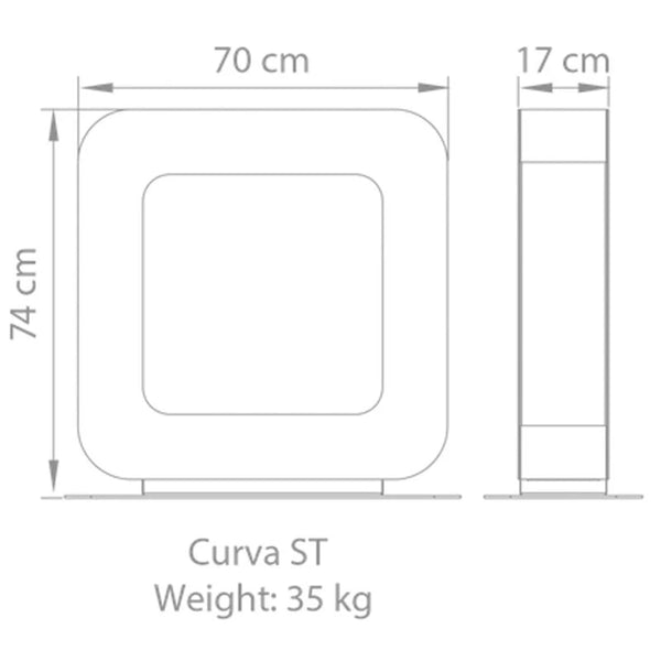 Safretti Curva ST - Biocamino bifacciale nero