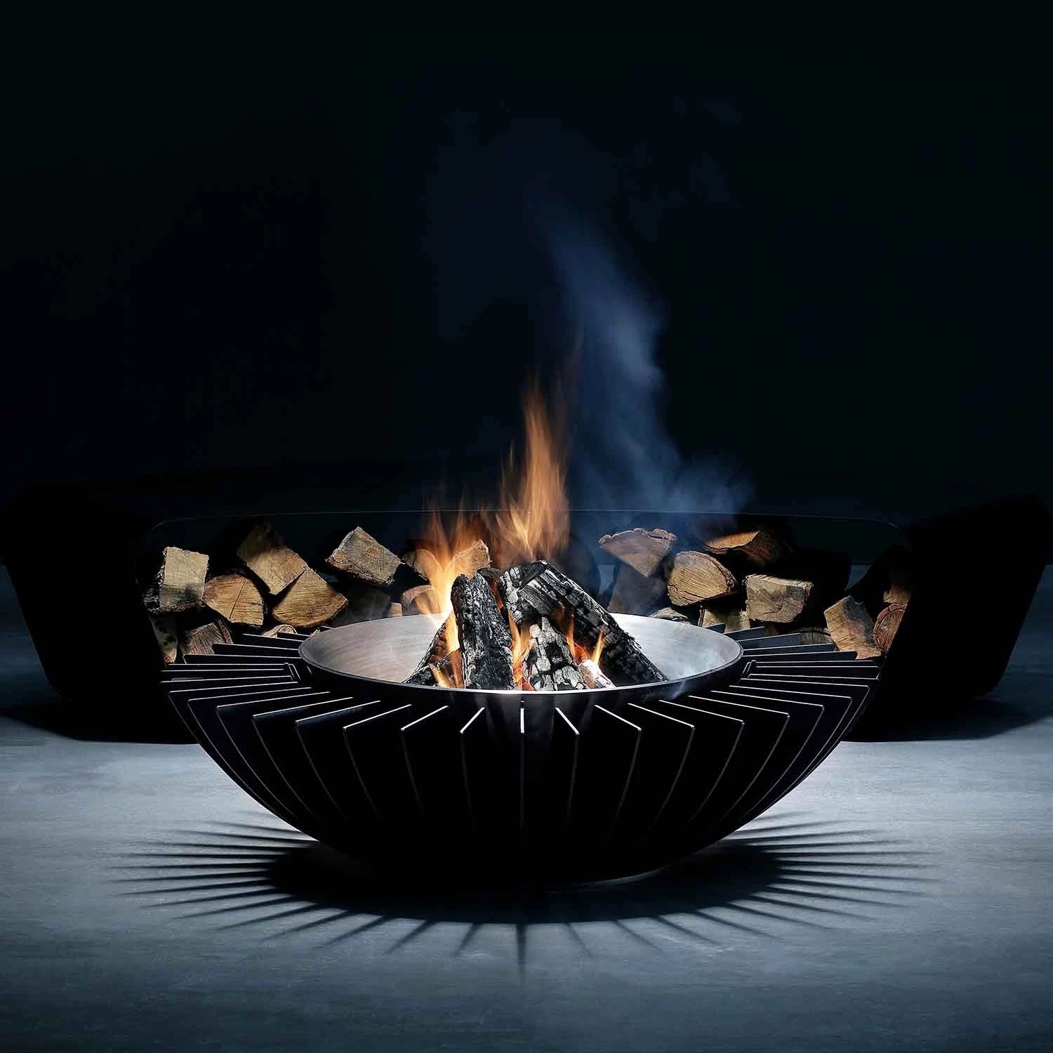 grande fuoco da esterno