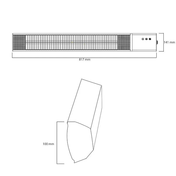 Riscaldatore da esterni Royal Diamond 3000 watt