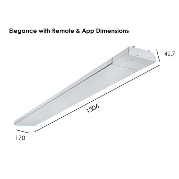 Elegance 2400W con telecomando e app