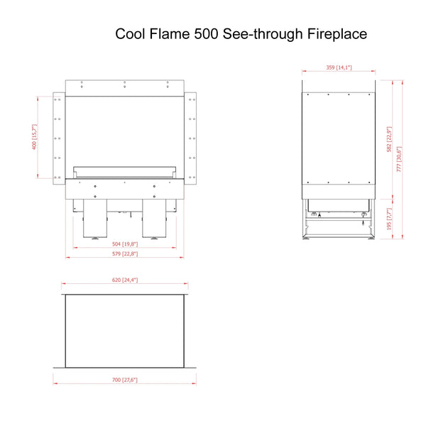 Cool Flame 500 Bifacciale - Inserto a vapore acqueo