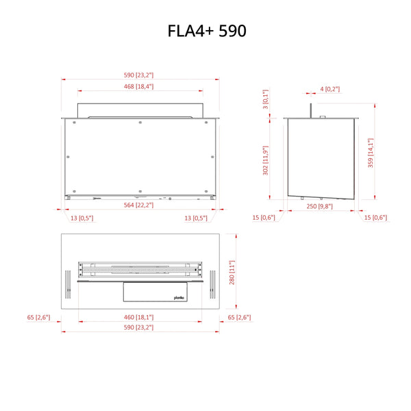 FLA4+ 590 -Bruciatore a bioetanolo automatico