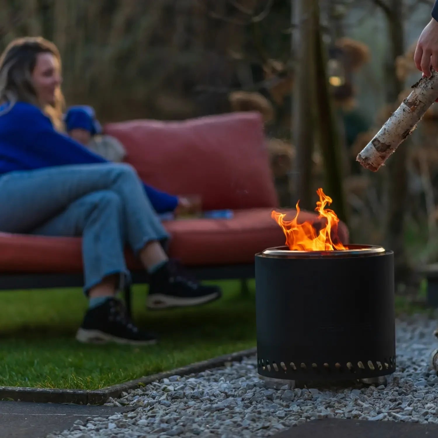 Braciere a pellet Volcano Large – Nero opaco
