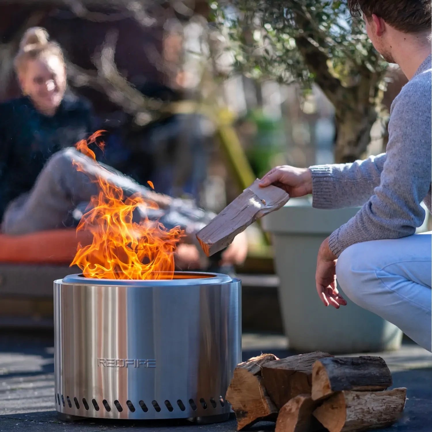 Volcano Pellet Braciere Extra Large – Acciaio Inox