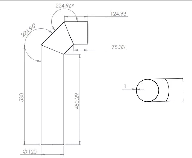 Kit tubo finto per stufa elettrica ACR