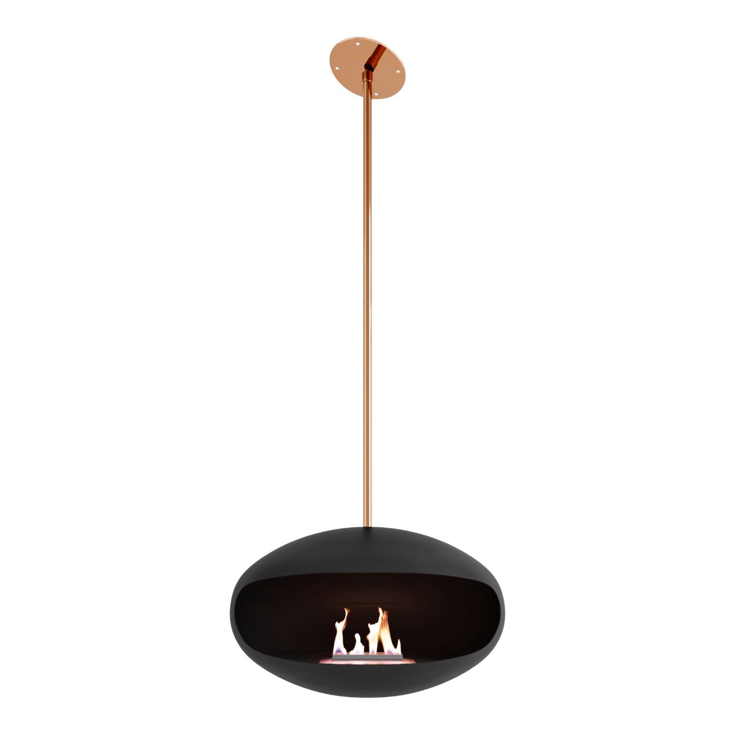 Cocoon Aeris - Biocamino sospeso con asta in rame