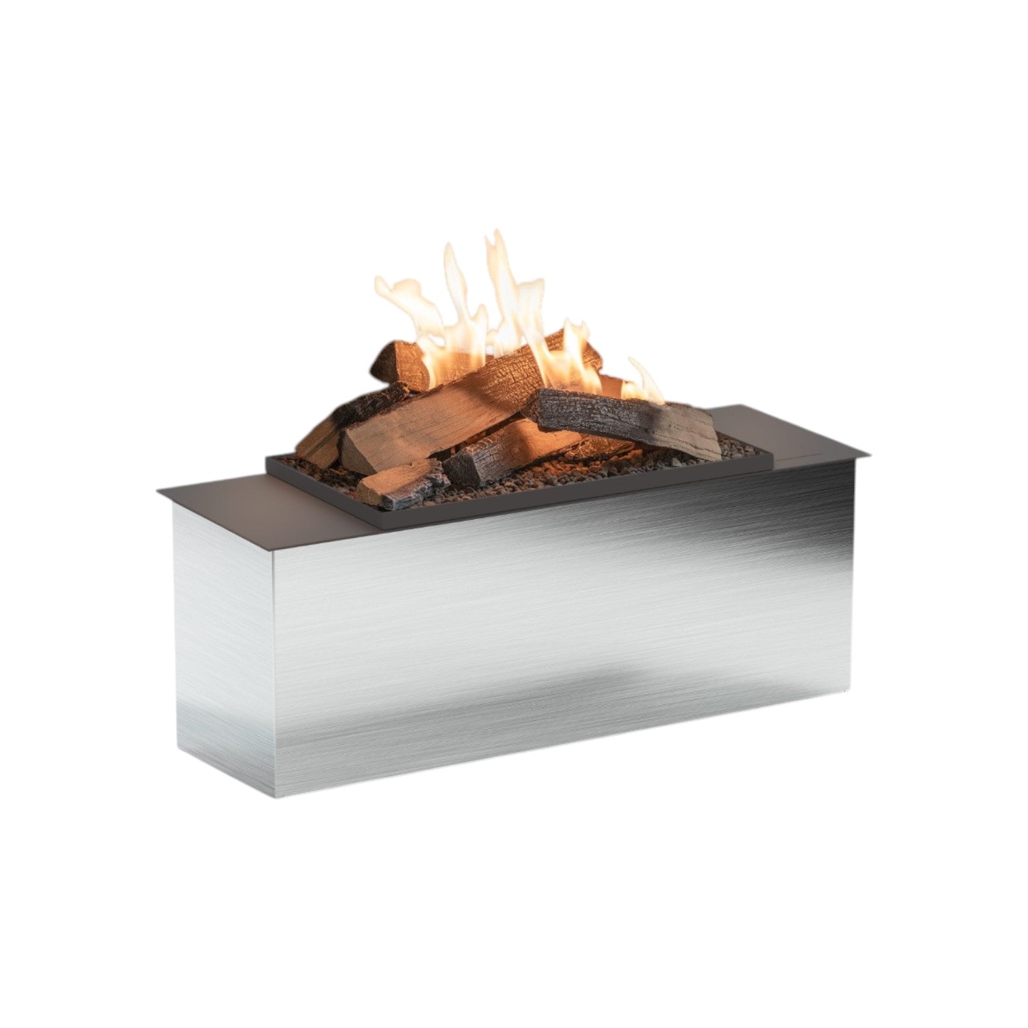 Planika FLA4 790+ Flogs: Bruciatore a bioetanolo telecomandato con fiamme realistiche e ceppi decorativi