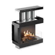 Flogs Box 800 Angolo Destro (Ventilazione Interna) - Caminetto a Bioetanolo