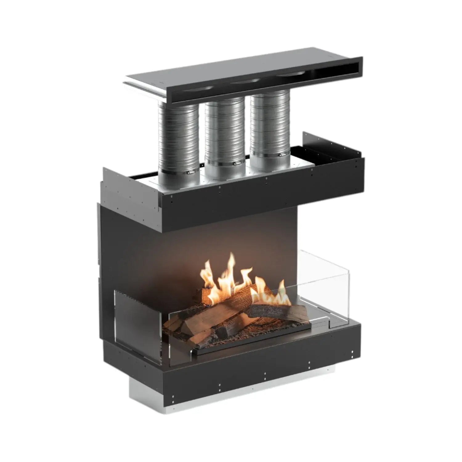 Flogs Box 800 Tre Lati (Ventilazione in Ambiente) - Camino a Bioetanolo