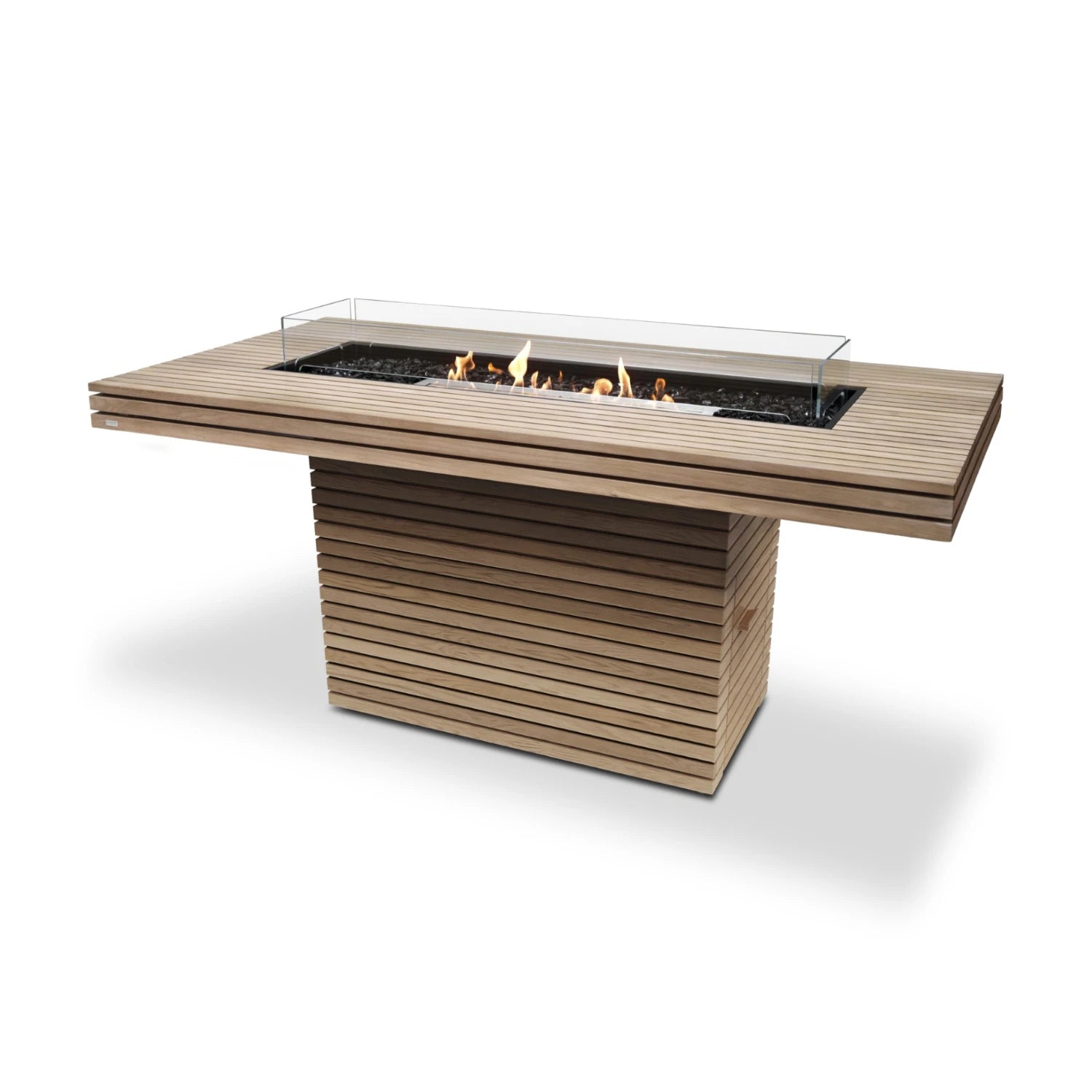 Gin 90 Bar - Teak Bioethanol Fire Pit