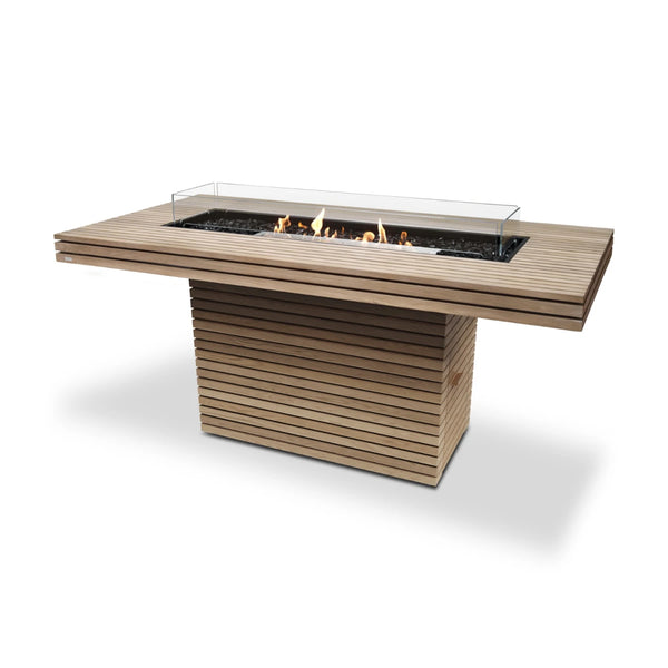 Gin 90 Bar - Teak Bioethanol Fire Pit