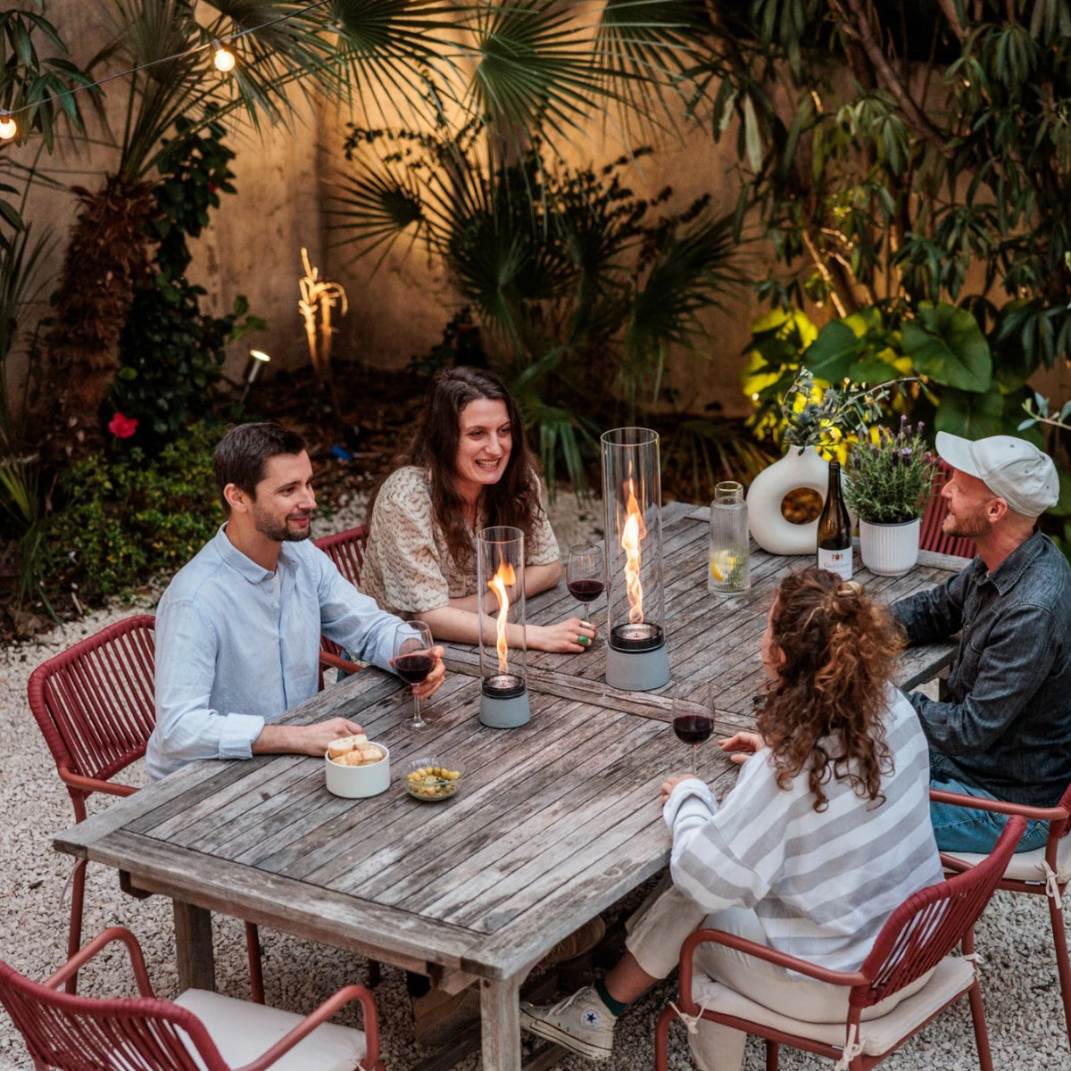 SPIN air 1200 Tabletop Fireplace Concrete