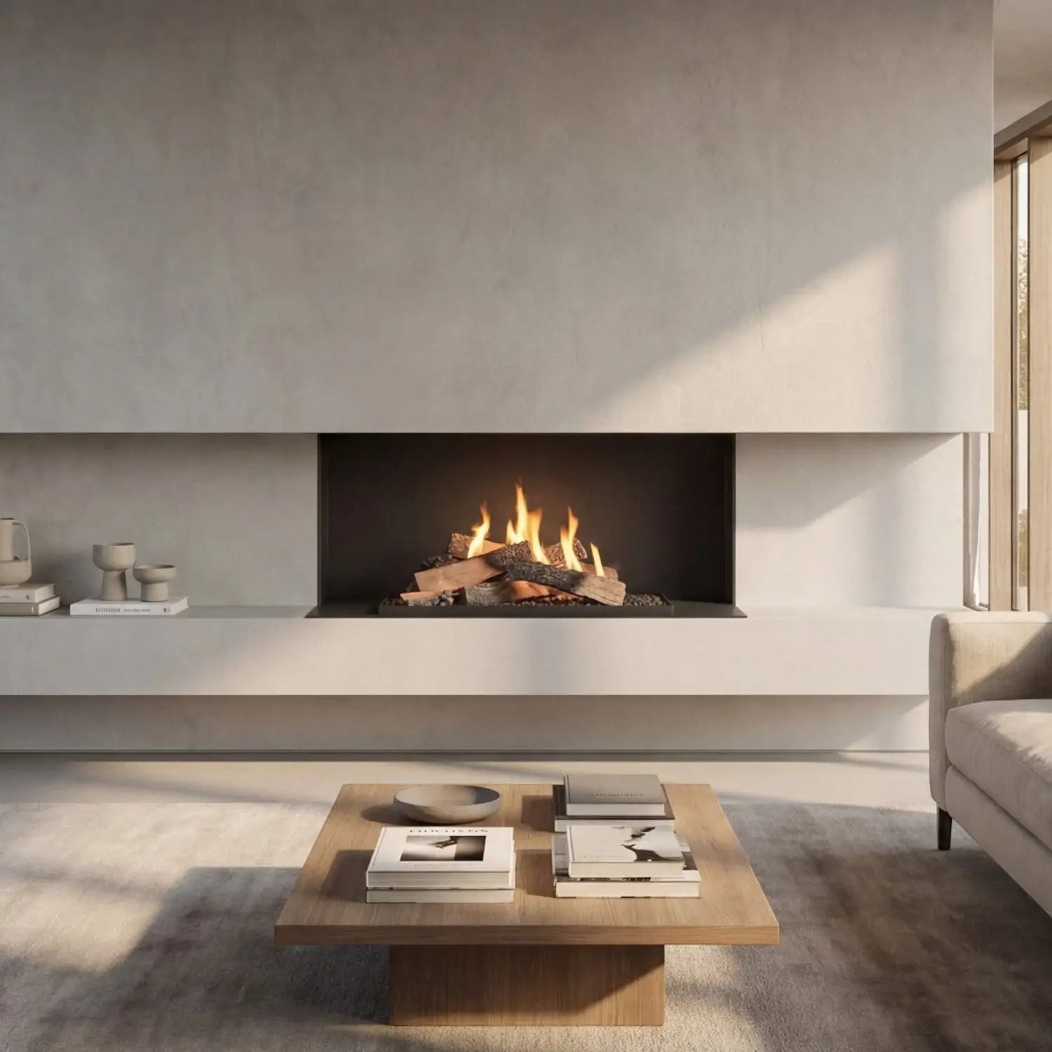 Planika FLA4 990 Logs – Bruciatore a bioetanolo telecomandato con fiamme realistiche su ceppi