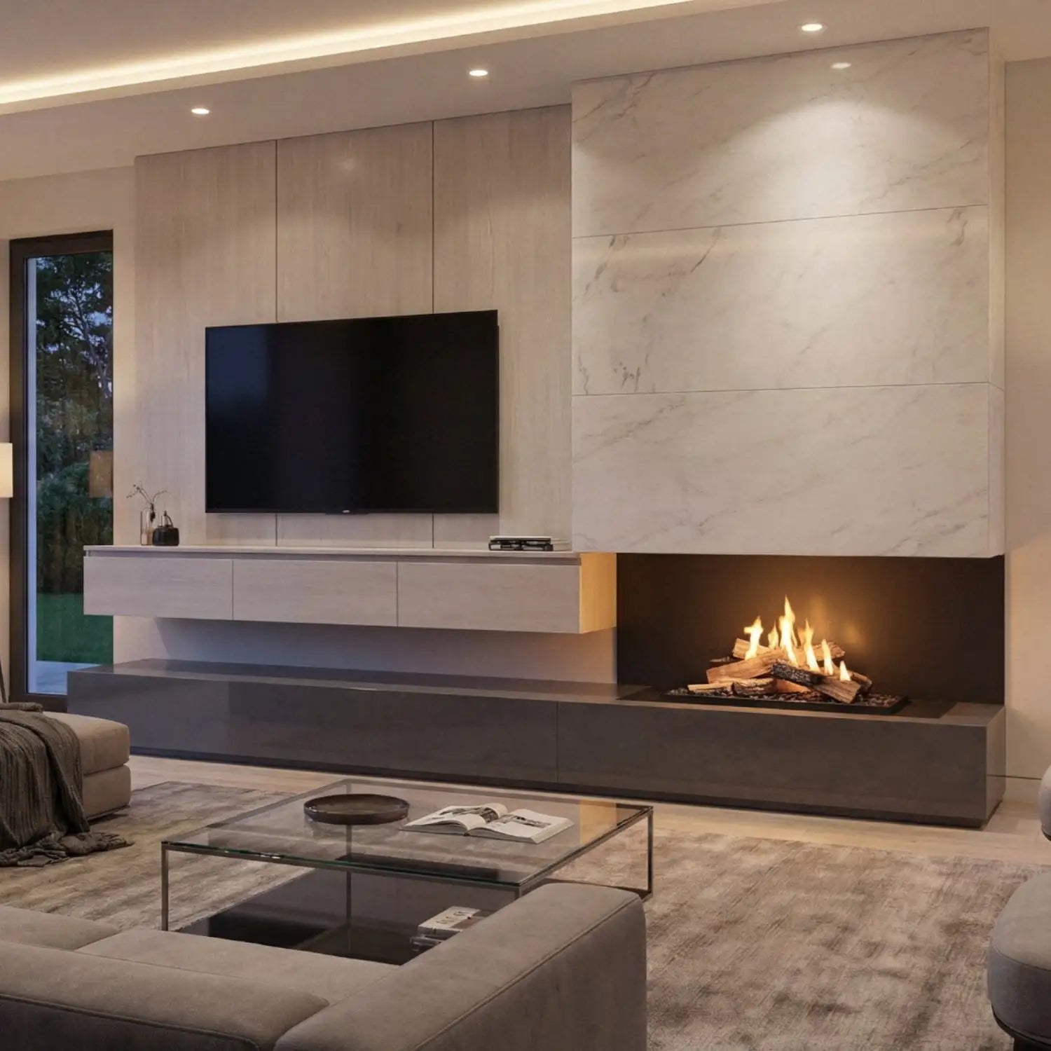 Planika FLA4 790 Flogs: Remote Controlled Bioethanol Burner with Realistic Log Flames
