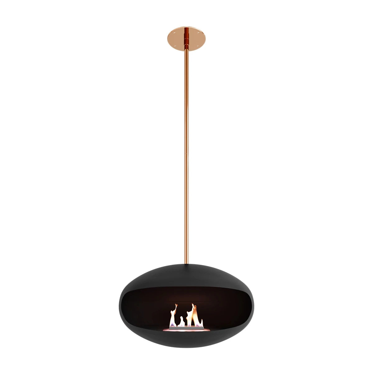 Cocoon Aeris - Biocamino sospeso con asta in rame