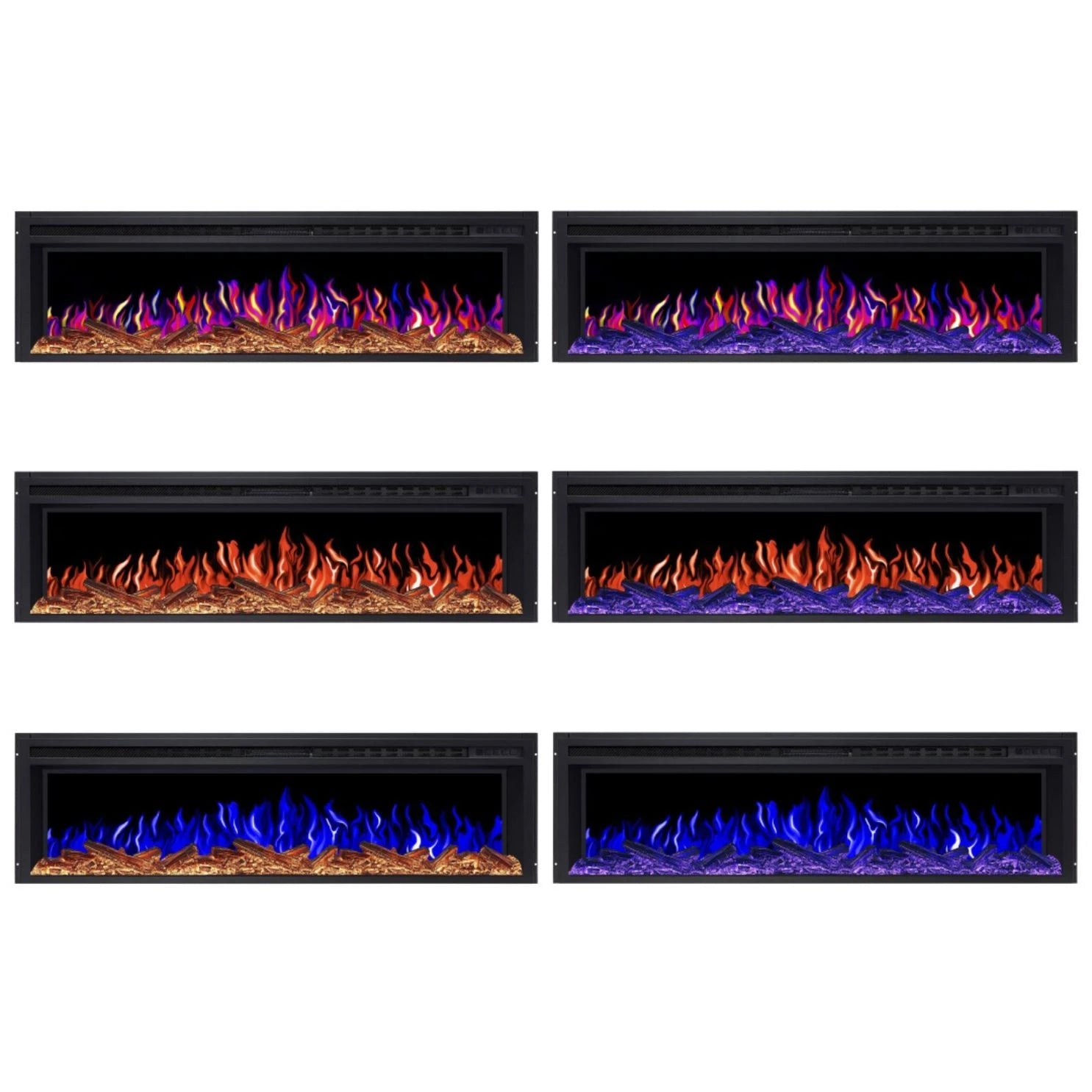 AF58 Multicolor - Inserto per Camino Elettrico