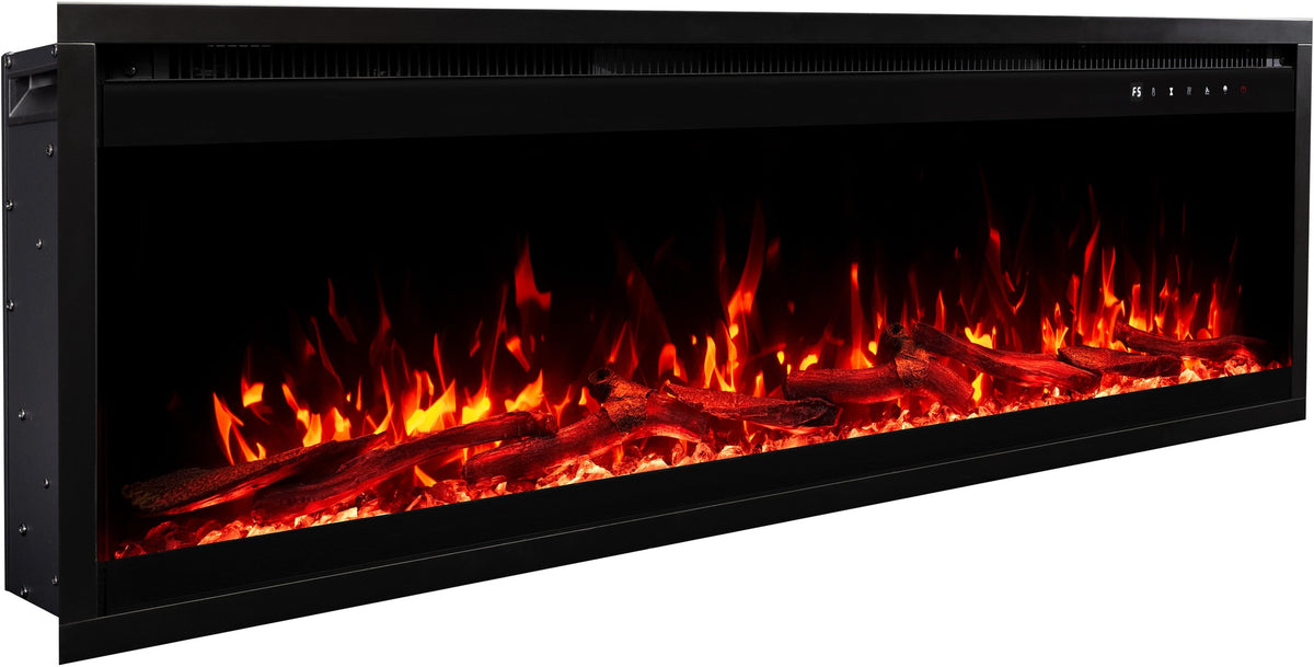 Royal 3D Nero 180 cm - Camino Elettrico