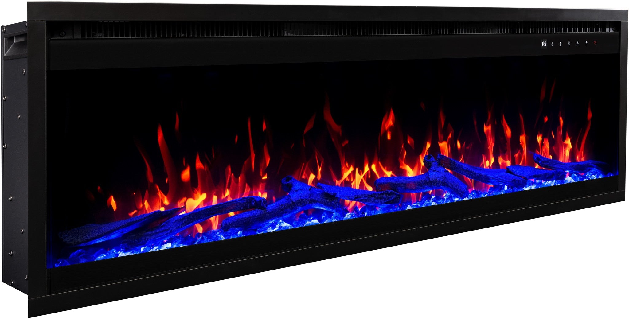 Royal 3D Nero 180 cm - Camino Elettrico
