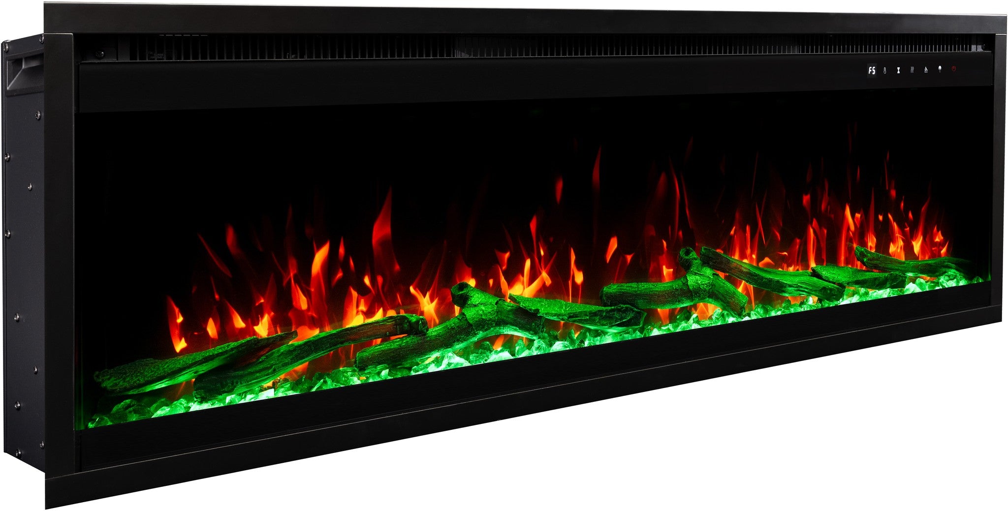 Royal 3D Nero 180 cm - Camino Elettrico