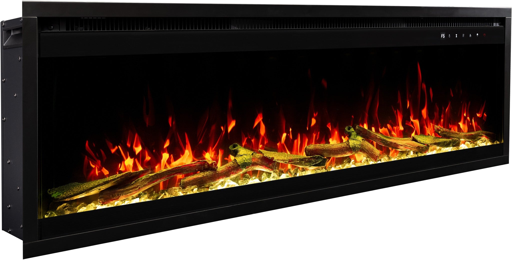 Royal 3D Nero 180 cm - Camino Elettrico