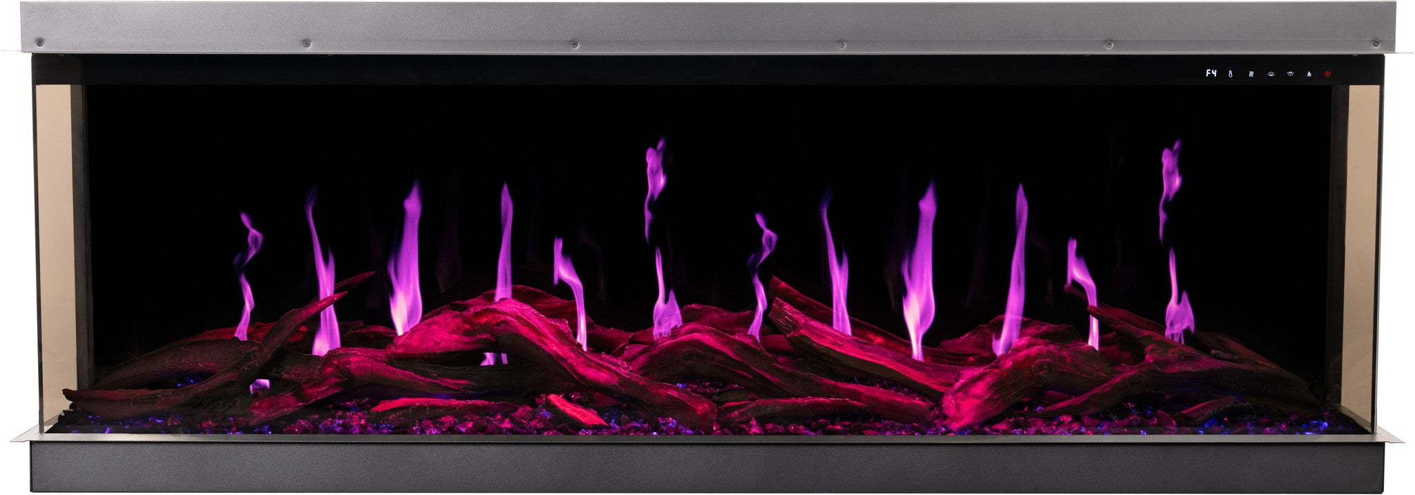 Gold 132 cm - Built-In Electric Fireplace
