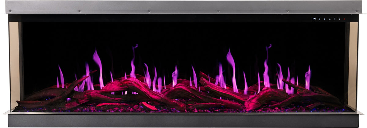 Gold 132 cm - Built-In Electric Fireplace