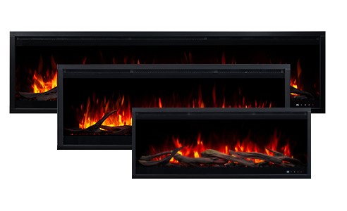 Camino elettrico Royal 3D - 100 cm