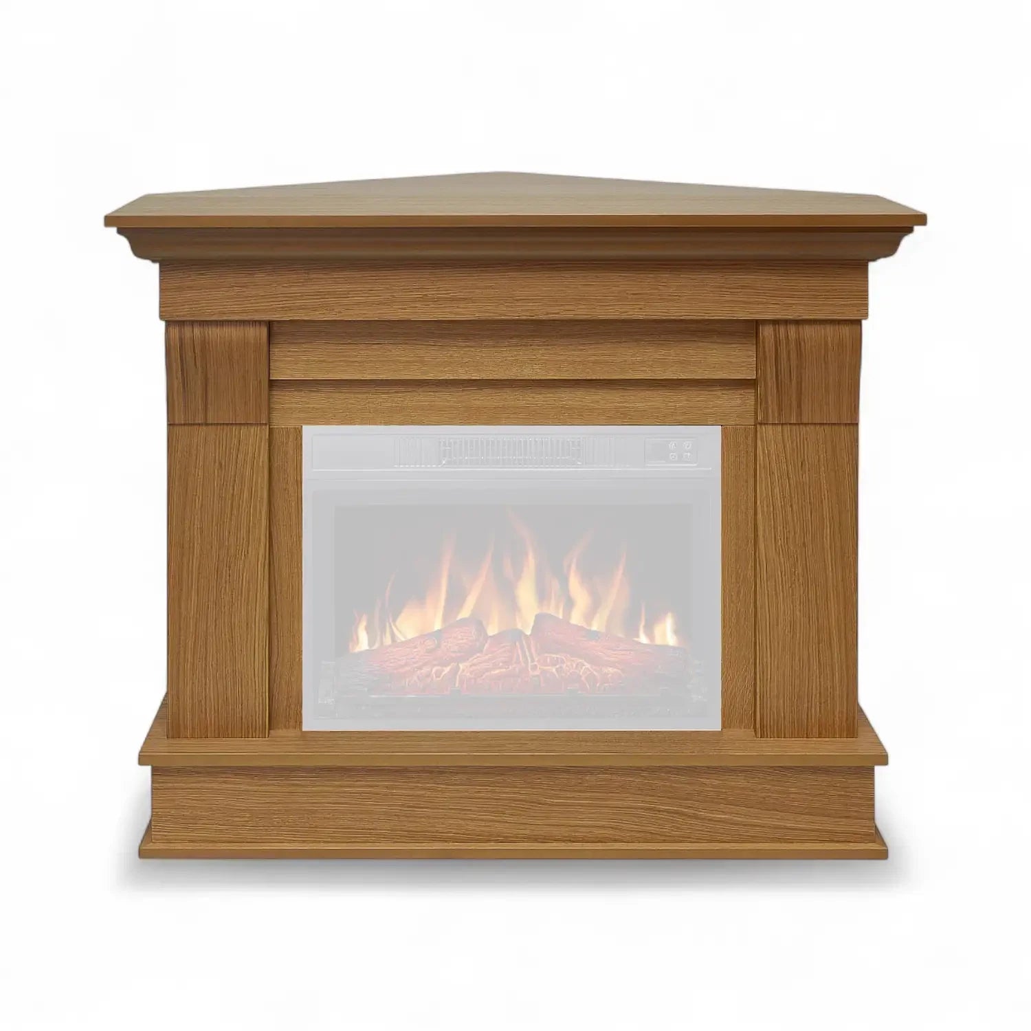 Cornice per caminetto angolare Albion – Rovere chiaro (solo cornice)