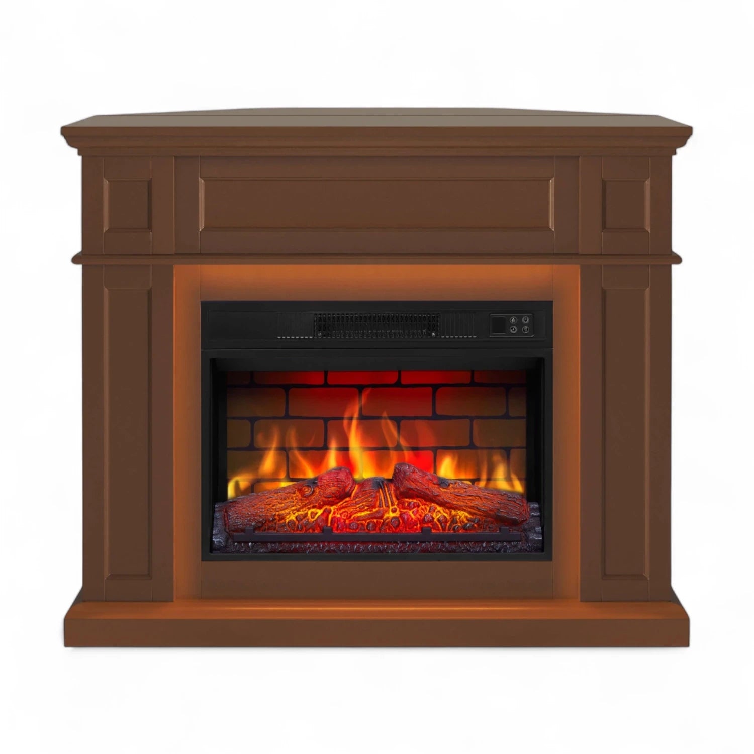 Caminetto elettrico Linz 2-in-1 – Marrone
