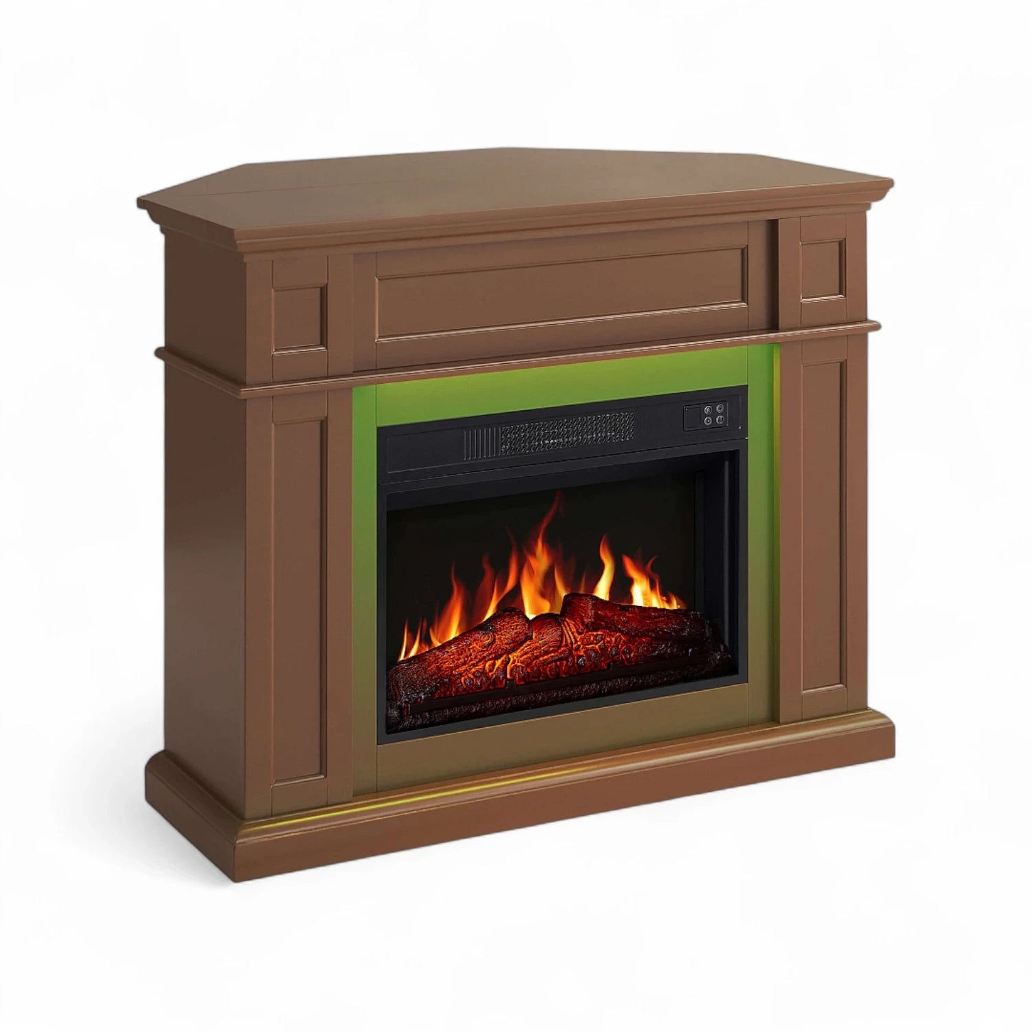 Caminetto elettrico Linz 2-in-1 – Marrone