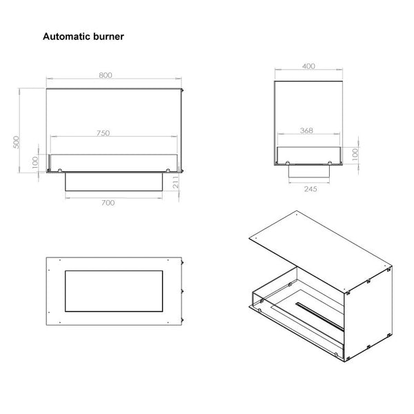 Foco Corner 800 - Angolo sinistro