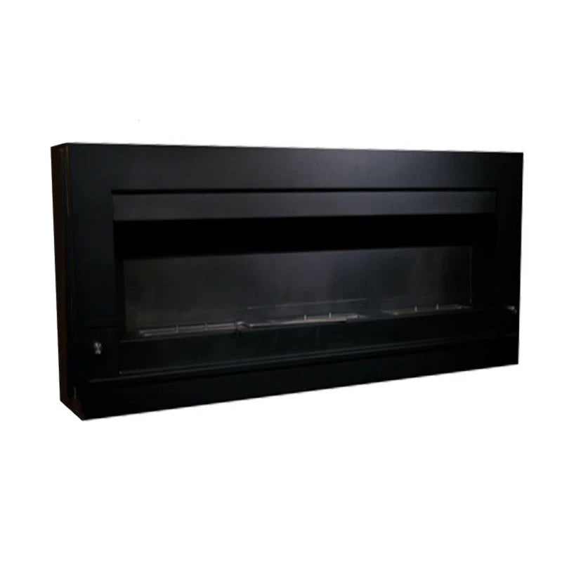 Biocamino da parete XL nero -  Fino a 4 Kw di calore