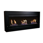 Biocamino da parete XL nero -  Fino a 4 Kw di calore
