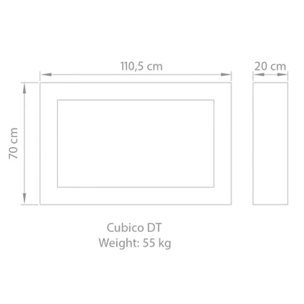 Safretti Cubico DT - Acciaio inox