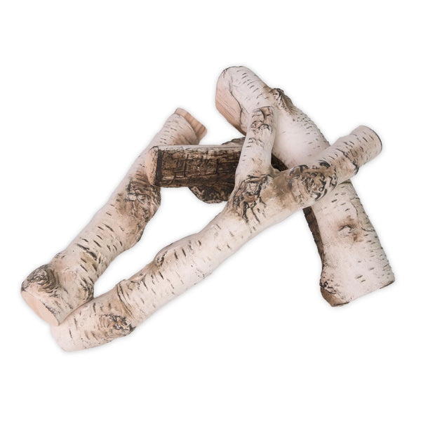 Legno di betulla decorativo - 4 pz