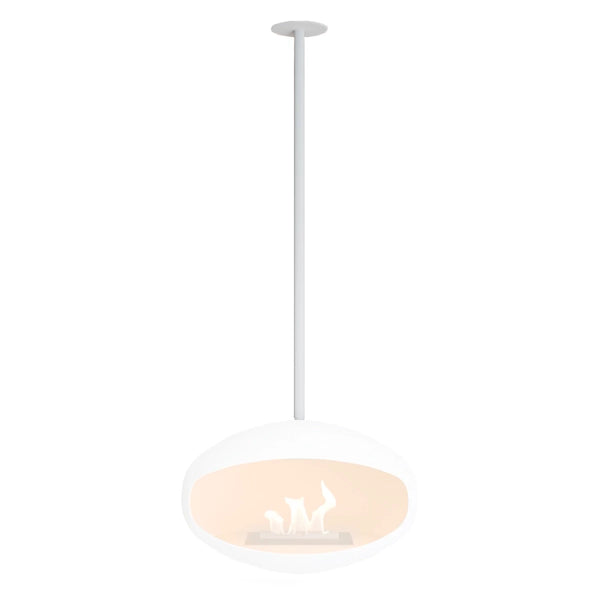 Staffa e asta da soffitto Coccon Fires bianche