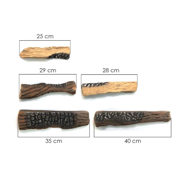 Legno decorativo in ceramica - 5 pezzi