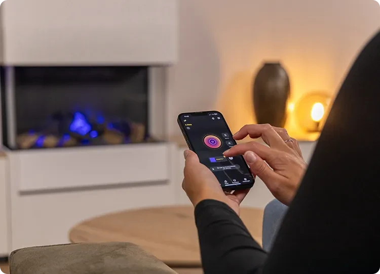 applicazione Dimplex su smartphone