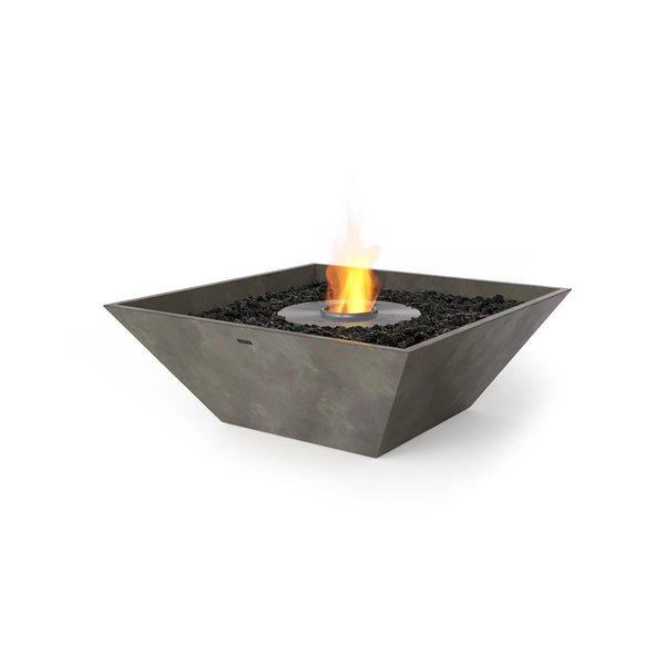 Nova 850 outdoor bioethanol fireplace, large square outdoor style