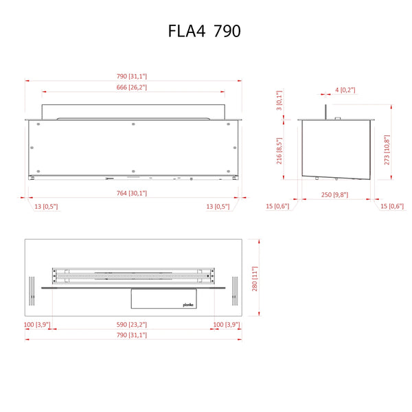 FLA4 790 - Bruciatore a bioetanolo automatico