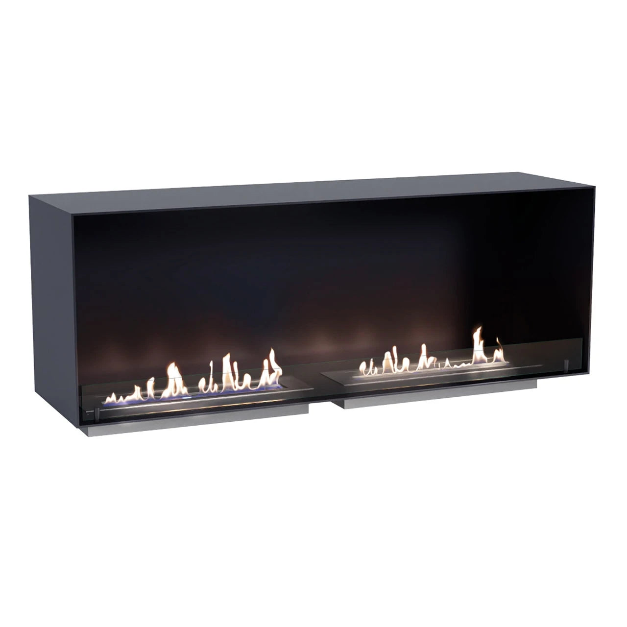 Foco One 1400 Double - Biocamino da incasso frontale