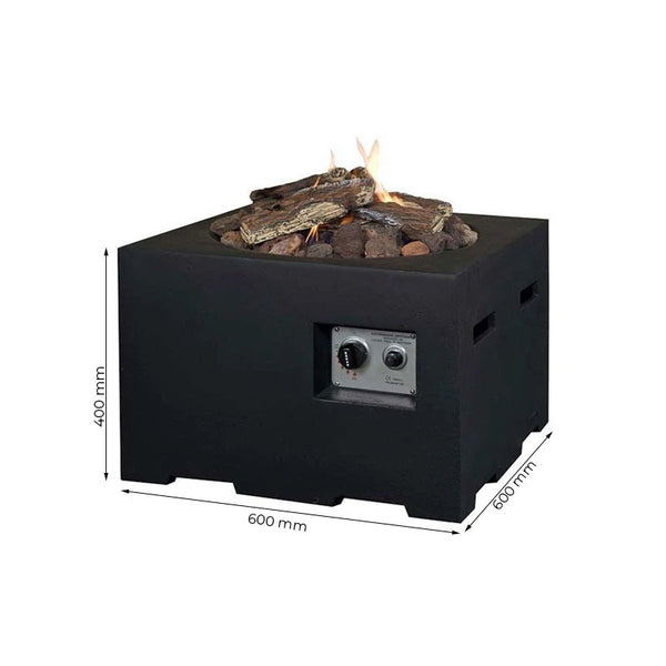Tavolino quadrato nero piccolo - Happy Cocooning