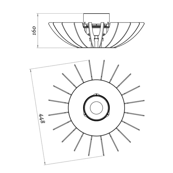 Cosmo Caminetto da tavolo – Nero