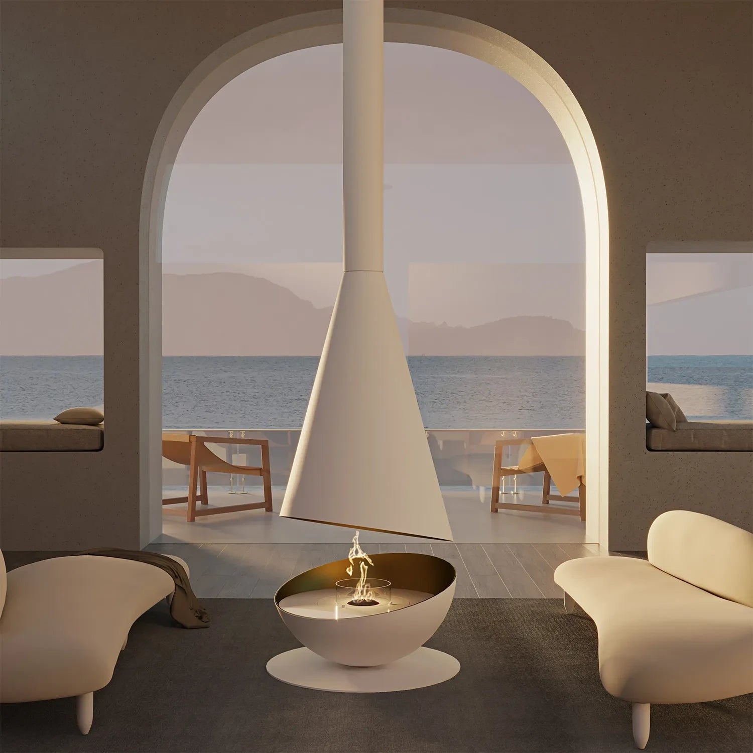 Caminetto a bioetanolo GlammFire Thales